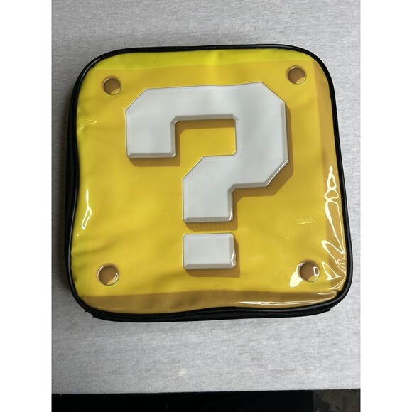 NINTENDO Super Mario Bros Yellow Question Block Soft Sided Insulated Lunch Bag - Picture 1 of 6